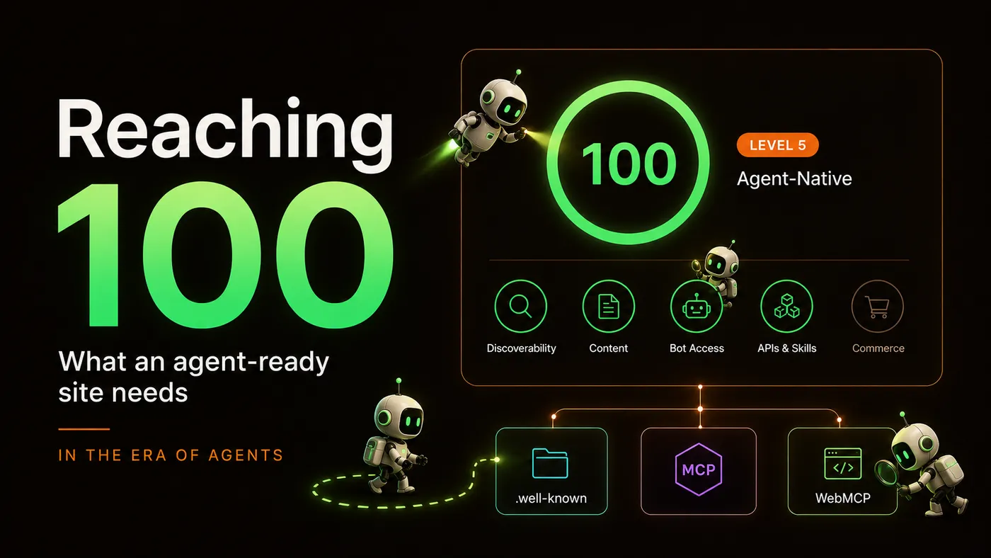 Reaching 100 on isitagentready.com: What Your Site Needs in the Era of Agents