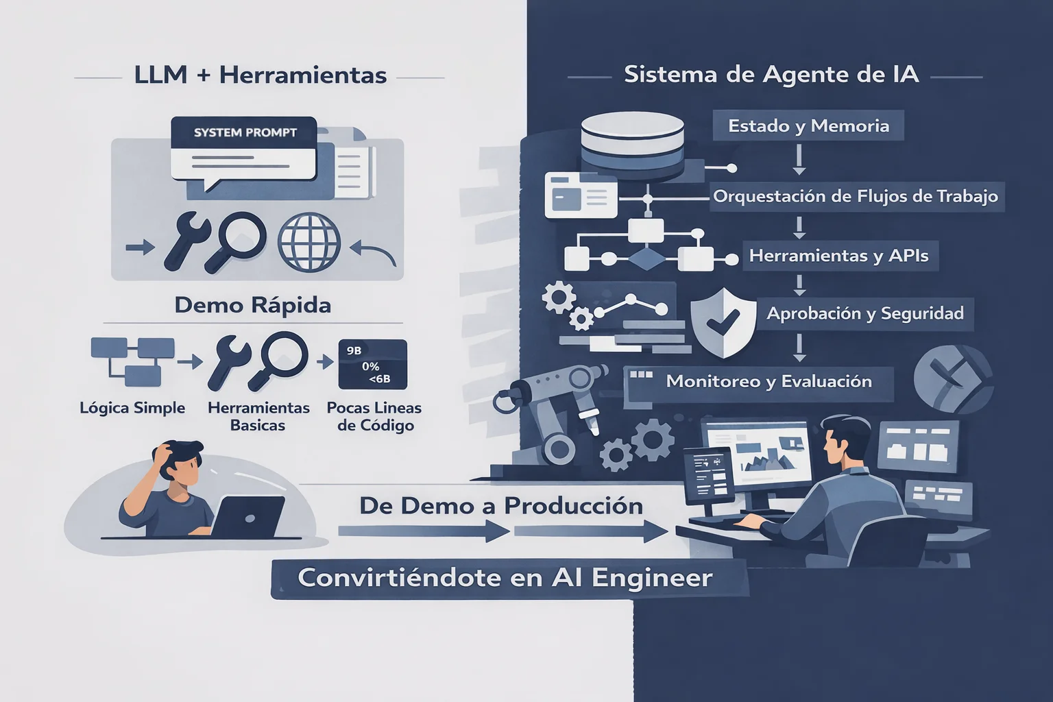Convirtiéndote en AI Engineer: Un agente no es un prompt