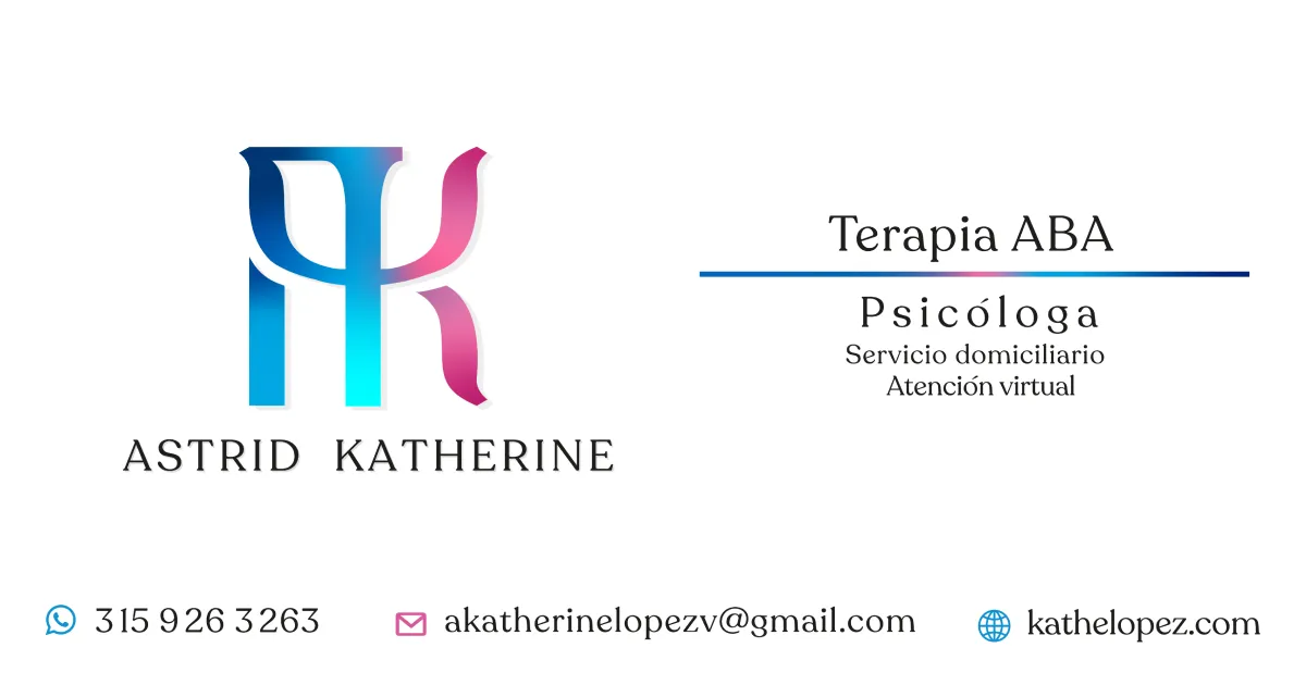 kathelopez.com SEO card with the AK monogram, services, and contact details