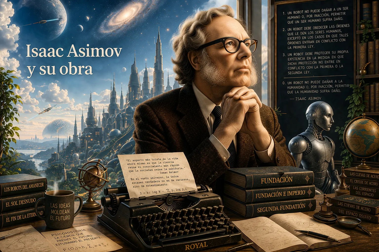 Isaac Asimov y su obra: el hombre que vio el futuro antes que nadie