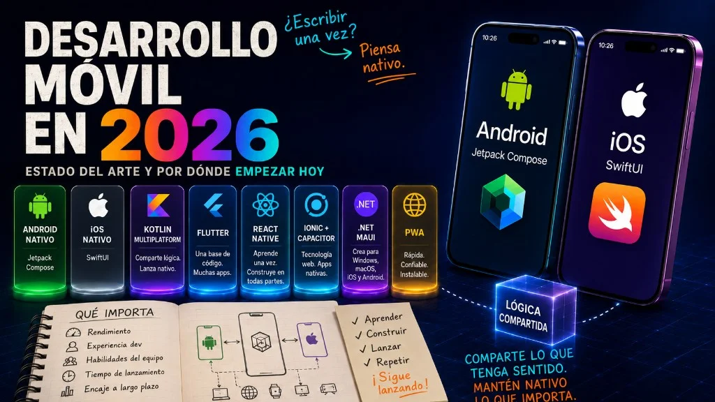 Desarrollo móvil en 2026: estado del arte y por dónde empezar hoy