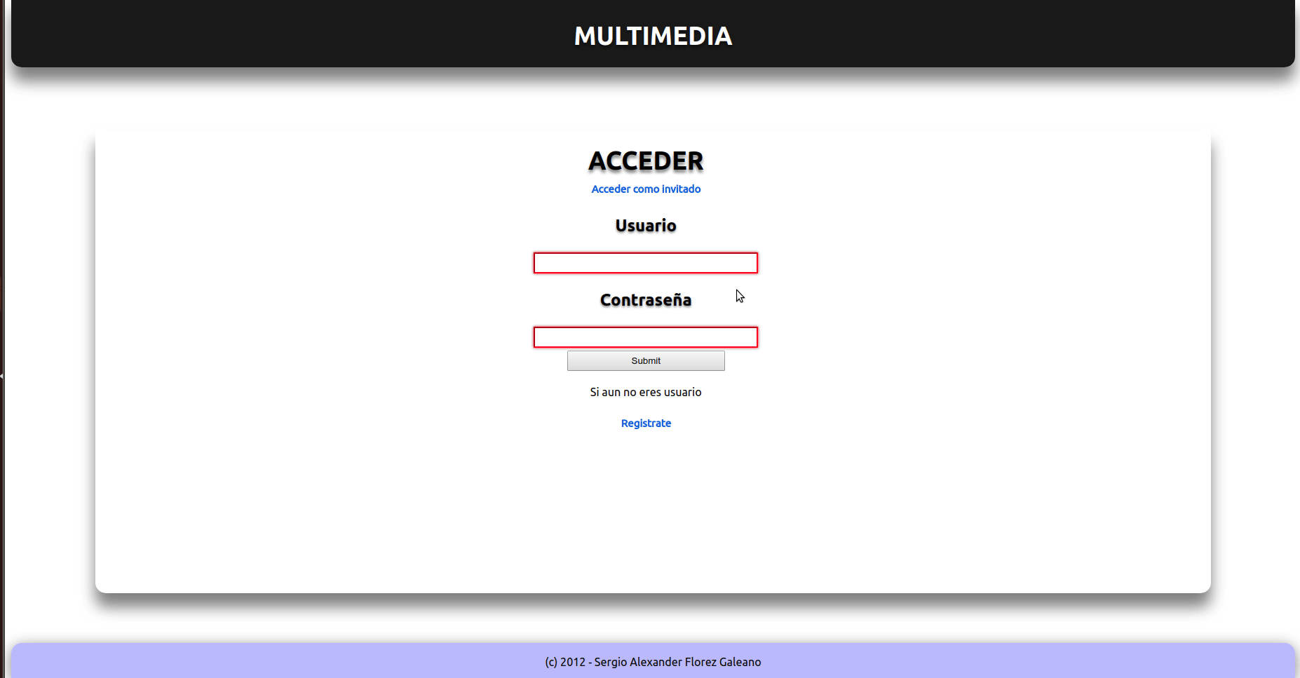 User registration and login flow