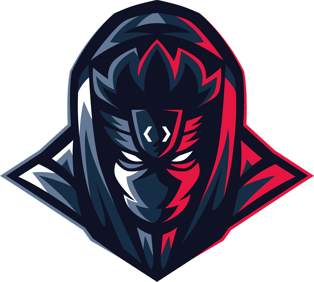 XergioAleX isologo — ninja character icon without text, white version