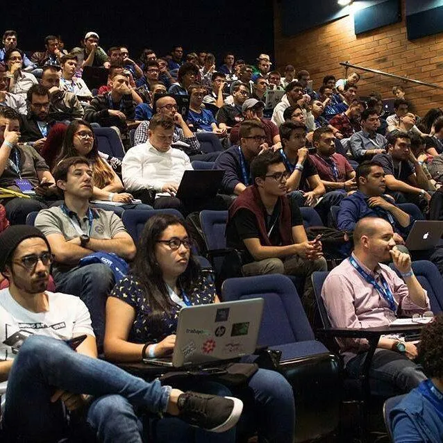 Audience at PyCon Colombia 2018 during the talk